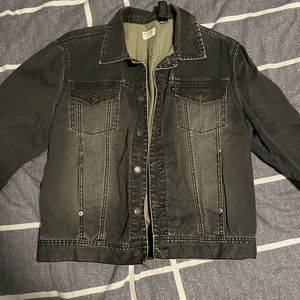 DKNY denim jacket black size small
